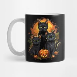 Halloween Cute Black Cats Lover Mug